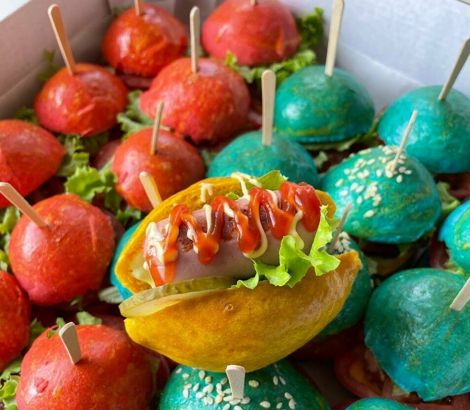 цветная выпечка цветная выпечка